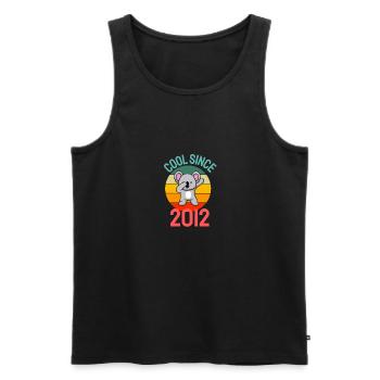 Cool seit 2012 Retro Dabbing Koala 10. Geburtstag - Männer Premium Bio Tank Top - Schwarz - Vorne - Michal (187cm)