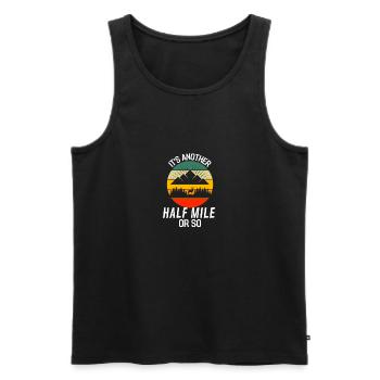 Gebirge Wanderer Lustiges Geschenk Retro Wandern - Männer Premium Bio Tank Top - Schwarz - Vorne - Michal (187cm)