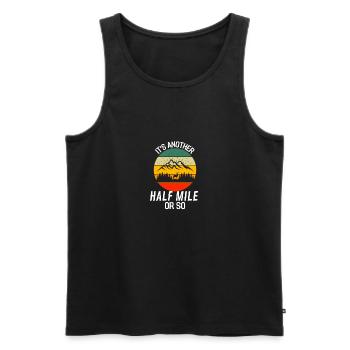 Berge Wanderer Lustiges Geschenk Retro Wandern - Männer Premium Bio Tank Top - Schwarz - Vorne - Michal (187cm)