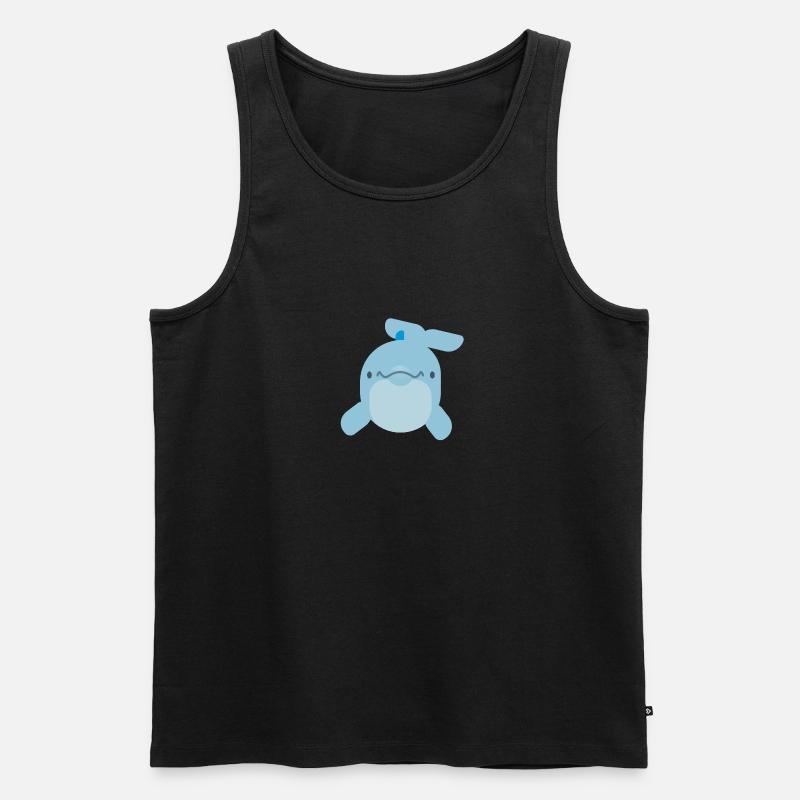 Delfin - Männer Premium Bio Tank Top - Schwarz