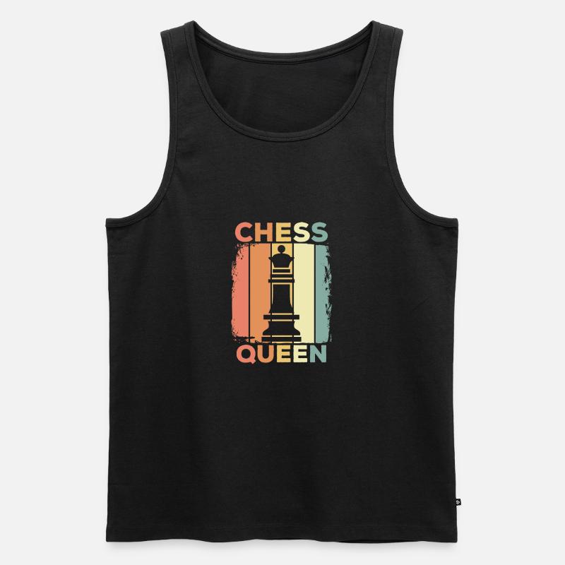 Schach - Männer Premium Bio Tank Top - Schwarz