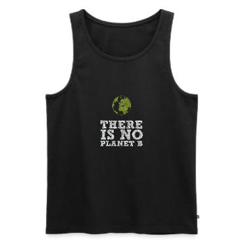 Fridays for Future - There is no Planet B - Men's Premium Organic Tank Top - black - Front - AI Model Male 178 light (178cm)