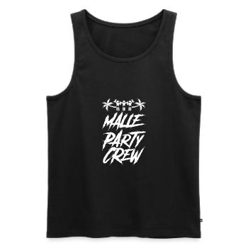 Malle Party Crew Vacances - Débardeur bio Premium Homme - noir - Devant - Michal (187cm)
