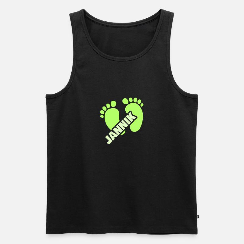 Baby Jannik - Männer Premium Bio Tank Top - Schwarz
