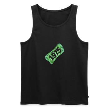 1975 - Men's Premium Organic Tank Top - black - Front - Michal (187cm)
