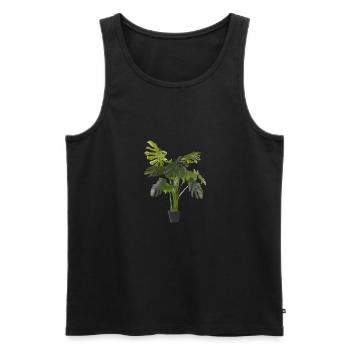 Zimmerpflanze - Männer Premium Bio Tank Top - Schwarz - Vorne - Michal (187cm)