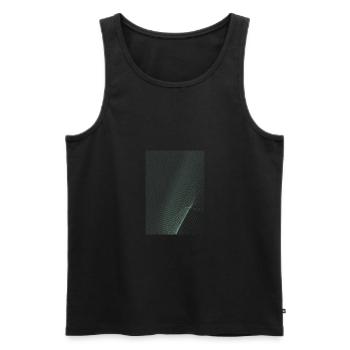 Perspect - Débardeur bio Premium Homme - noir - Devant - Michal (187cm)