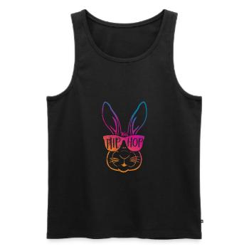 Hip Hop Rabbit Rap - Men's Premium Organic Tank Top - black - Front - Michal (187cm)