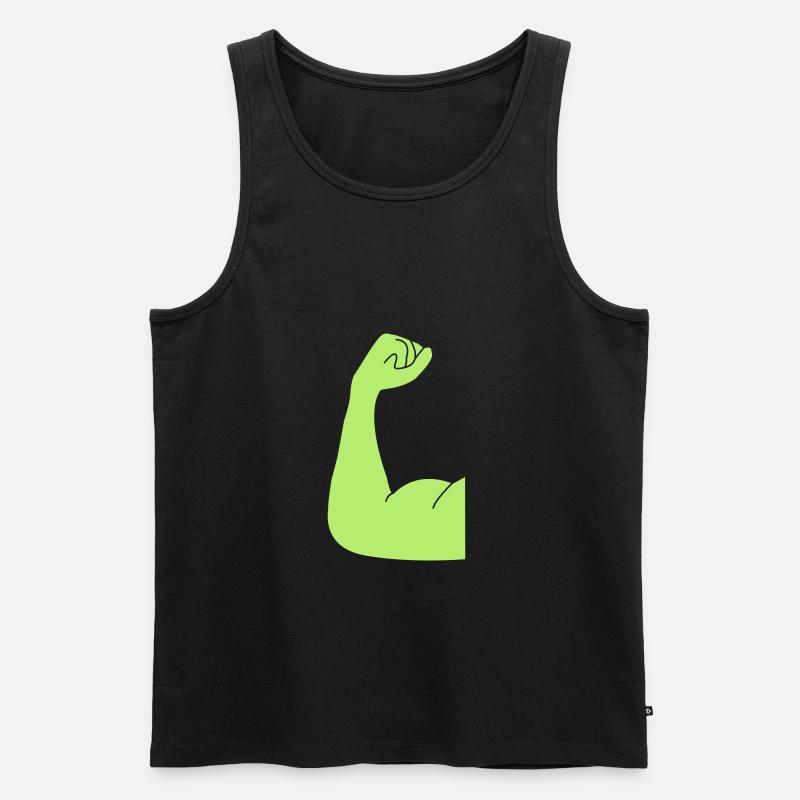 fit - Männer Premium Bio Tank Top - Schwarz