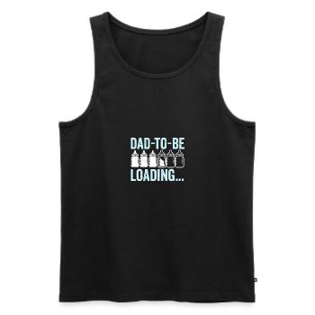 Dad To Be Loading Expecting Father Funny Pregnancy - Männer Premium Bio Tank Top - Schwarz - Vorne - Michal (187cm)