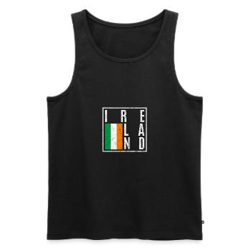Irlande - Débardeur bio Premium Homme - noir - Devant - Michal (187cm)