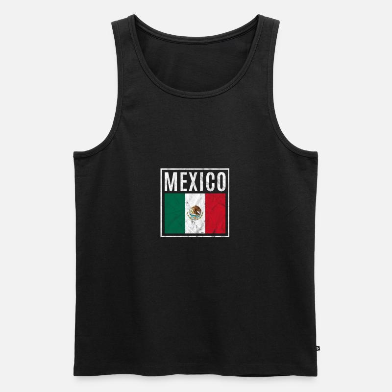 Mexiko - Männer Premium Bio Tank Top - Schwarz