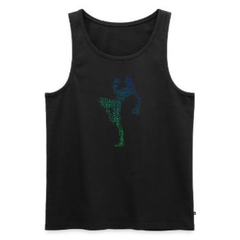 Boxe Kickboxing Kickboxing Hommes Femmes - Débardeur bio Premium Homme - noir - Devant - Michal (187cm)