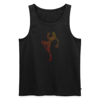 Kickboxen Kickbox Kickboxer Boxing Herren - Männer Premium Bio Tank Top - Schwarz - Vorne - Michal (187cm)