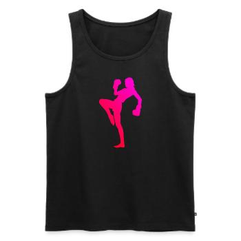 Men's Kickboxing Kickboxer Boxing Boxing Kickboxing - Men's Premium Organic Tank Top - black - Front - Michal (187cm)