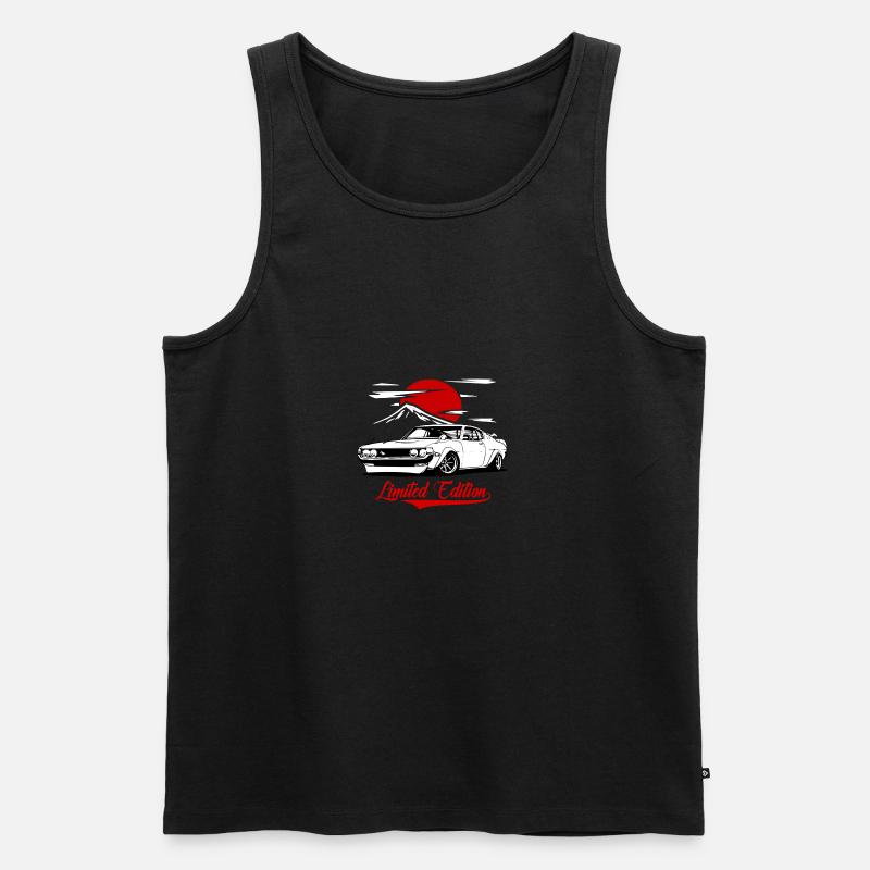 Skyline Japan Auto - Männer Premium Bio Tank Top - Schwarz