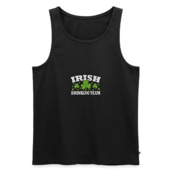 St Patrick's Day Funny Irish Drinking Team - Débardeur bio Premium Homme - noir - Devant - Michal (187cm)