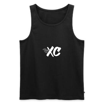 Cross Country XC - Men's Premium Organic Tank Top - black - Front - AI Model Male 178 light (178cm)