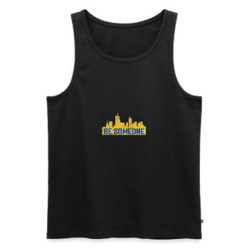 Be Someone H-Town Houston Texas - Männer Premium Bio Tank Top - Schwarz - Vorne - Michal (187cm)