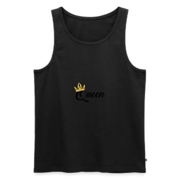 Queen - Men's Premium Organic Tank Top - black - Front - AI Model Male 178 light (178cm)