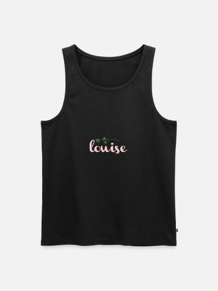 Louise - Men's Premium Organic Tank Top - black