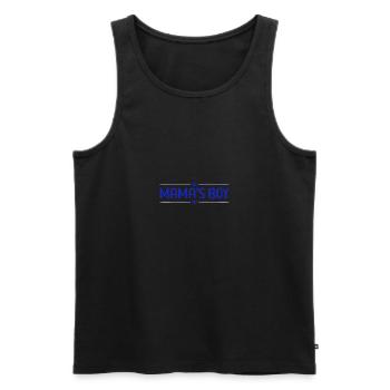 Mamas Boy Mother's Day - Männer Premium Bio Tank Top - Schwarz - Vorne - AI Model Male 178 light (178cm)
