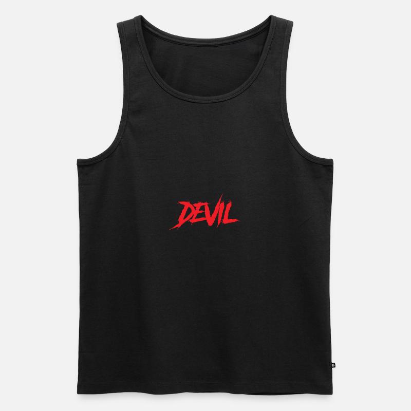 DEVIL - Männer Premium Bio Tank Top - Schwarz
