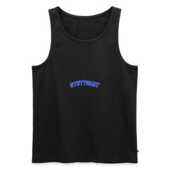 Stuttgart College Capital Tourist Germany - Männer Premium Bio Tank Top - Schwarz - Vorne - AI Model Male 178 light (178cm)