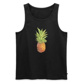 Ananas - Débardeur bio Premium Homme - noir - Devant - Michal (187cm)