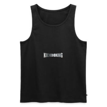 KICKBOXING - Männer Premium Bio Tank Top - Schwarz - Vorne - Michal (187cm)