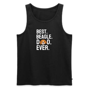 Best Beagle Dad Dogs Father's Day Gift Beagle - Men's Premium Organic Tank Top - black - Front - Michal (187cm)