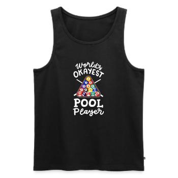 Billardspieler Billard - Männer Premium Bio Tank Top - Schwarz - Vorne - AI Model Male 178 light (178cm)