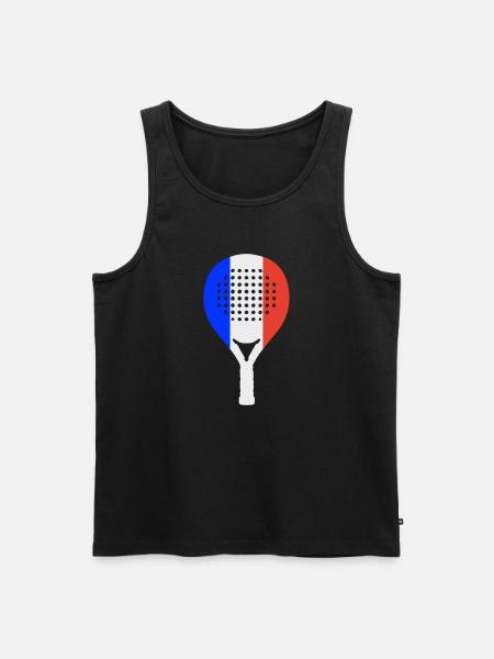Padel-Frankreich - Männer Premium Bio Tank Top - Schwarz