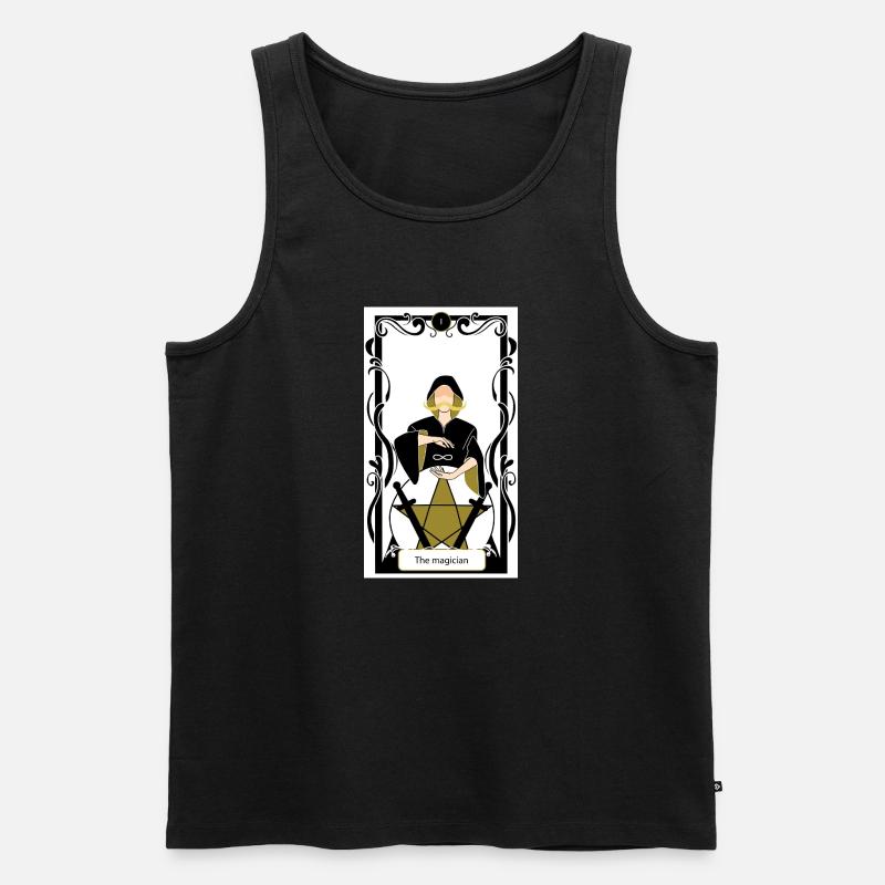 Der Magier - Männer Premium Bio Tank Top - Schwarz