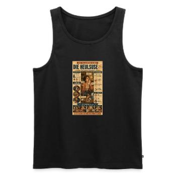 Die Heulsuse – Tränenreich und dramatisch - Männer Premium Bio Tank Top - Schwarz - Vorne - Michal (187cm)