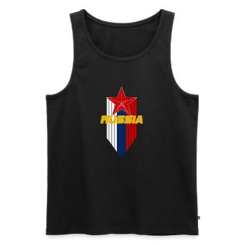 russia - Männer Premium Bio Tank Top - Schwarz - Vorne - Michal (187cm)