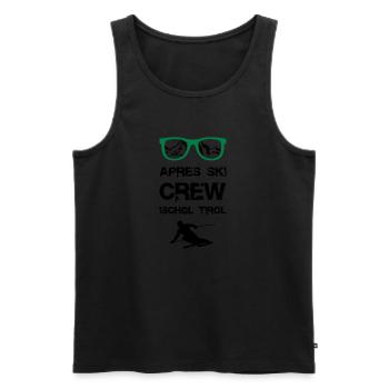 Apres Ski Crew Ischgl - Männer Premium Bio Tank Top - Schwarz - Vorne - Michal (187cm)