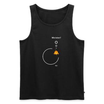 cucu - Freier Goldfisch - Männer Premium Bio Tank Top - Schwarz - Vorne - AI Model Male 178 light (178cm)