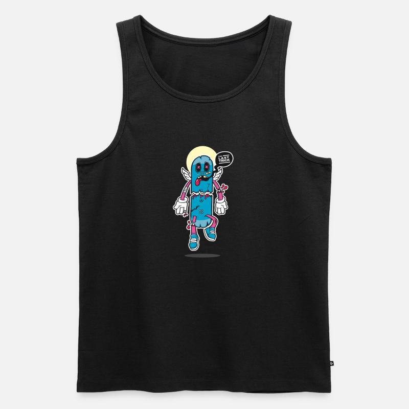 der letzte Skateboard Trick - Männer Premium Bio Tank Top - Schwarz