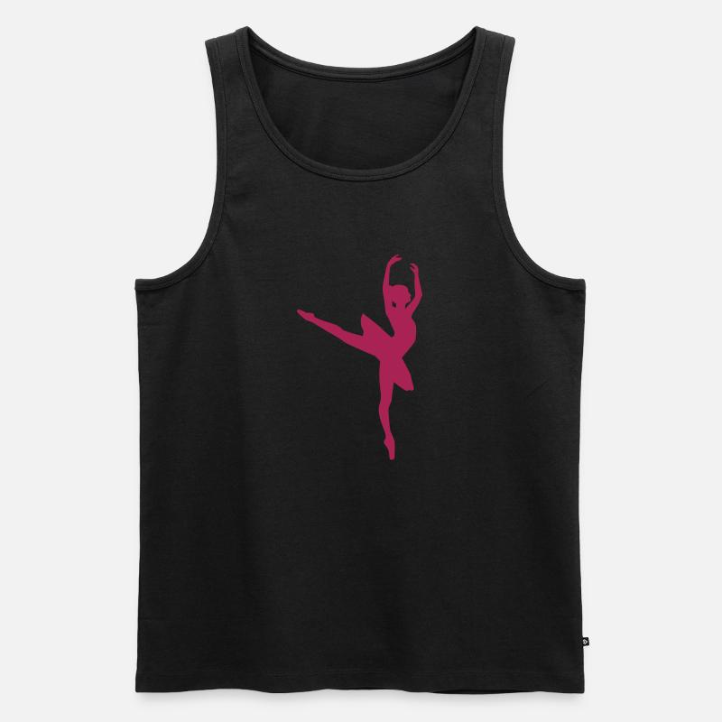Ballett - Männer Premium Bio Tank Top - Schwarz