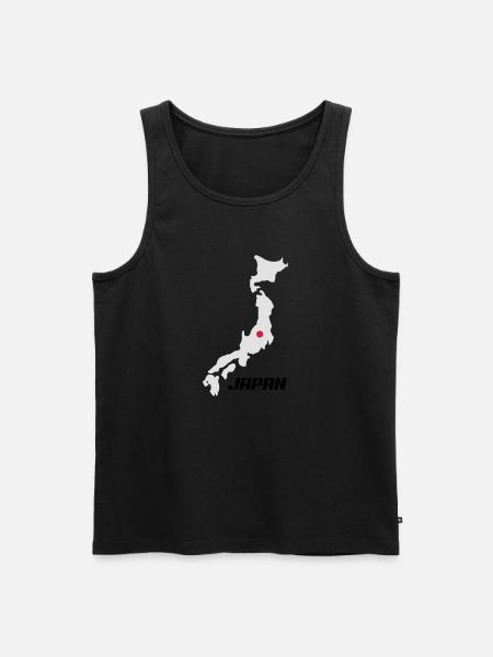 japan3 - Männer Premium Bio Tank Top - Schwarz