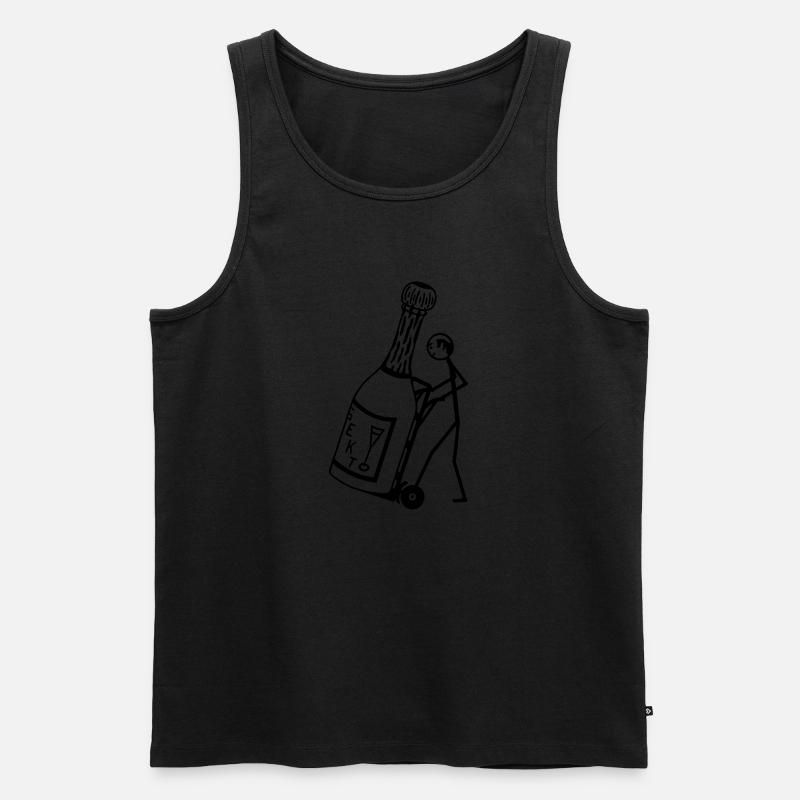 Kellner Studentenjob - Männer Premium Bio Tank Top - Schwarz