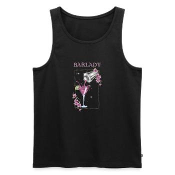 Barkeeper - Männer Premium Bio Tank Top - Schwarz - Vorne - AI Model Male 178 light (178cm)