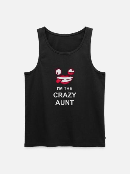 at The Crazy Aunt - Men's Premium Organic Tank Top - black