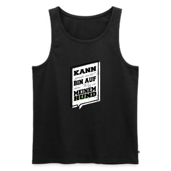 cool bullterrier geburtstagsgeschenk bday - Männer Premium Bio Tank Top - Schwarz - Vorne - Michal (187cm)