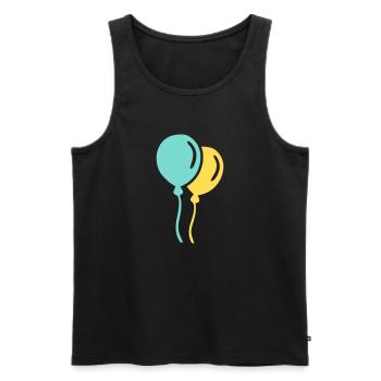 Ballons - Débardeur bio Premium Homme - noir - Devant - Michal (187cm)