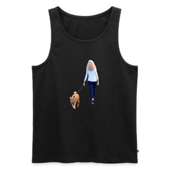 Verkehrte Welt - Männer Premium Bio Tank Top - Schwarz - Vorne - Michal (187cm)