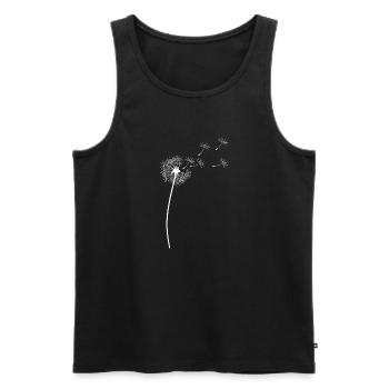 Pissenlit - Débardeur bio Premium Homme - noir - Devant - Michal (187cm)