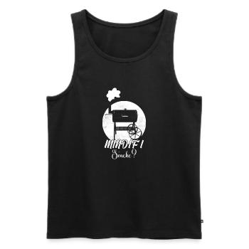 Ça me dérange si je fume? Barbecue fumeur Grillades - Débardeur bio Premium Homme - noir - Devant - Michal (187cm)