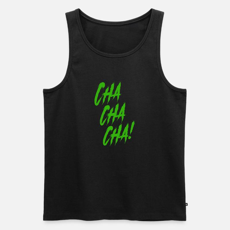 Chachacha - Männer Premium Bio Tank Top - Schwarz